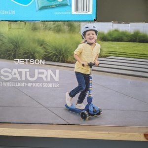 Jetson Saturn 3 Wheel Light-up Folding Scooter Blue